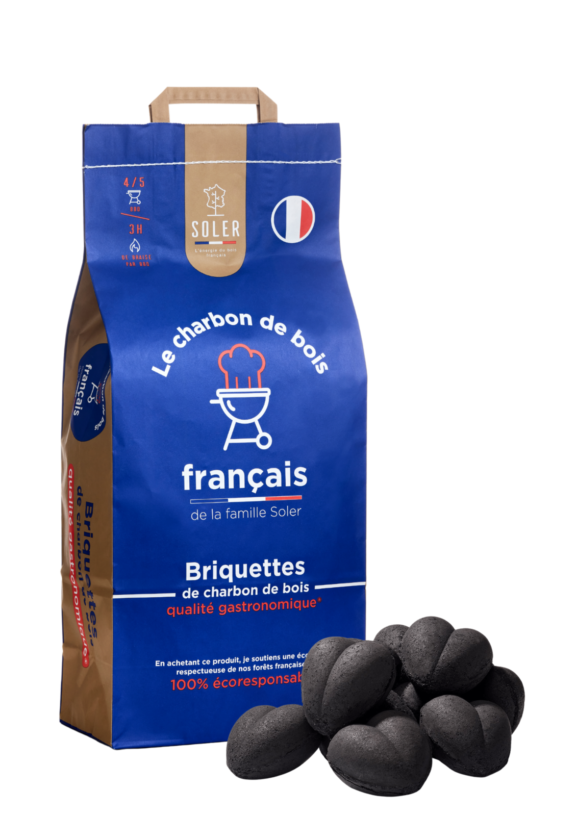 Briquettes de charbon de bois SOLER