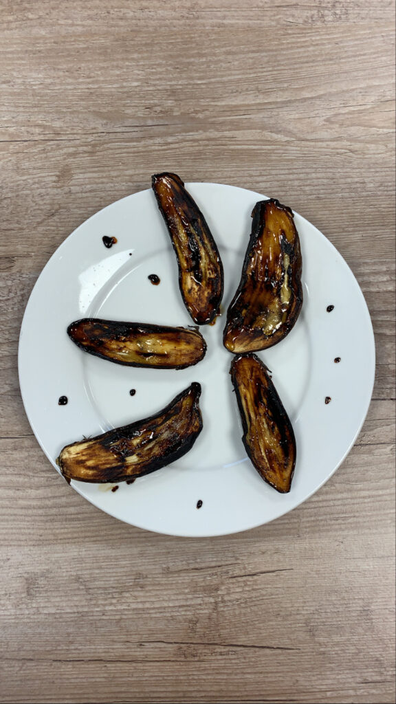 Recette Aubergine miel et vinaigre balsamique au barbecue