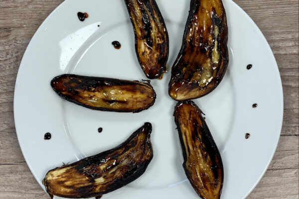 Recette Aubergine miel et vinaigre balsamique au barbecue