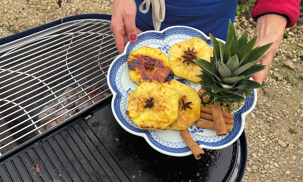 Soler - Recette - Barbecue - Ananas grillé à la cannelle