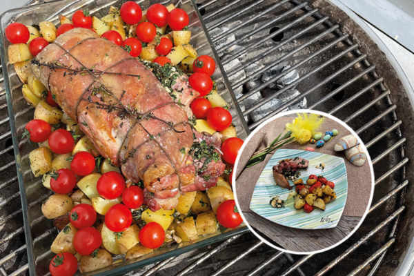 Soler - Recette - Barbecue - Pâques - Agneau farci