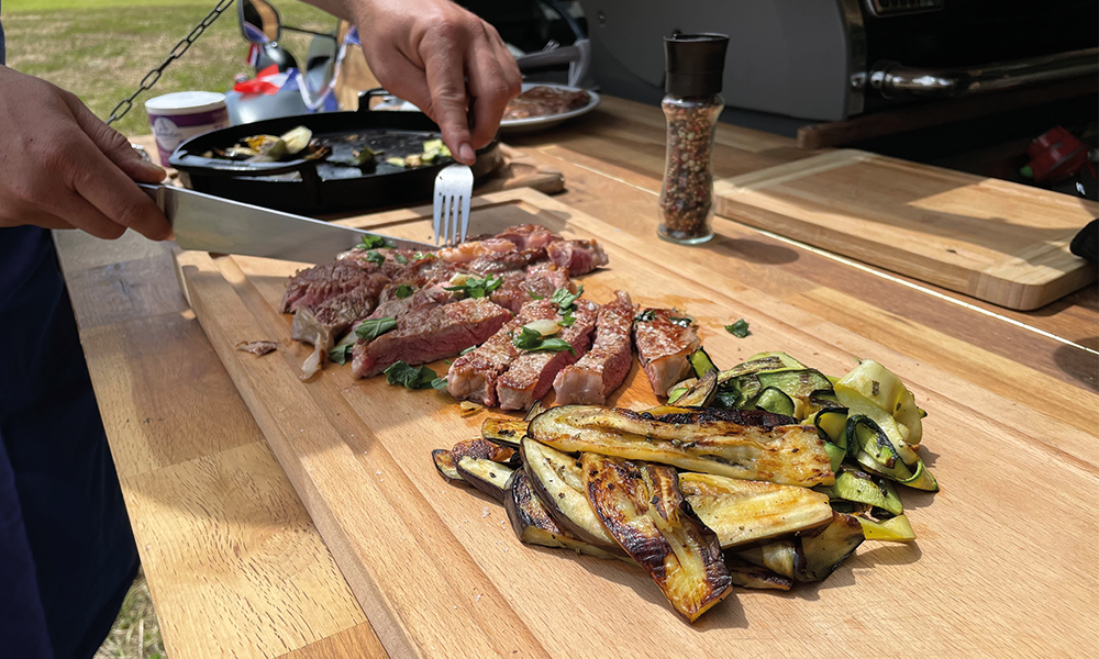 SOLER - Recette - Barbecue - Entrecote et tagliatelles de légumes