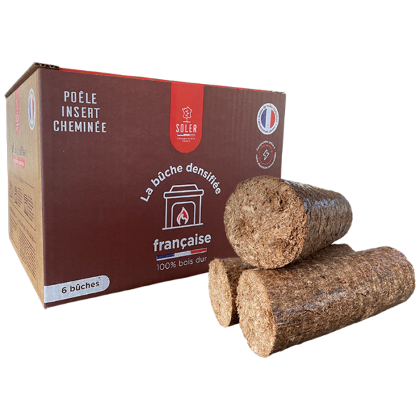 SOLER - Bûche de bois densifiée