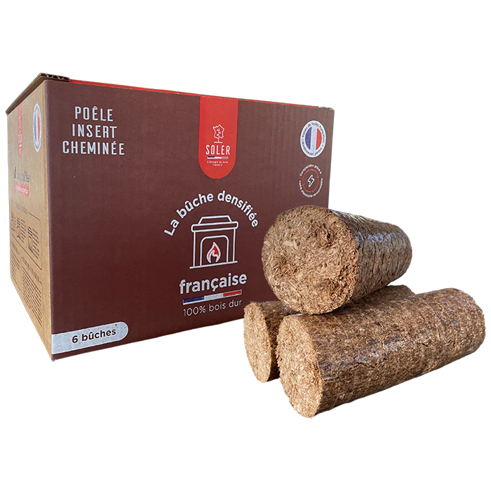SOLER - Bûche de bois densifiée