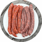saucisses et marguez de sanglier pour le barbecue