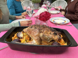 Pintade aux legumes